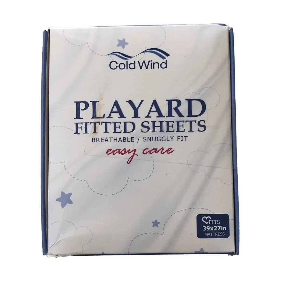 Cold Wind Playard Fitted Mattress Sheets NEW Rainbow 2 pk. Fits 39x27 Mini Crib